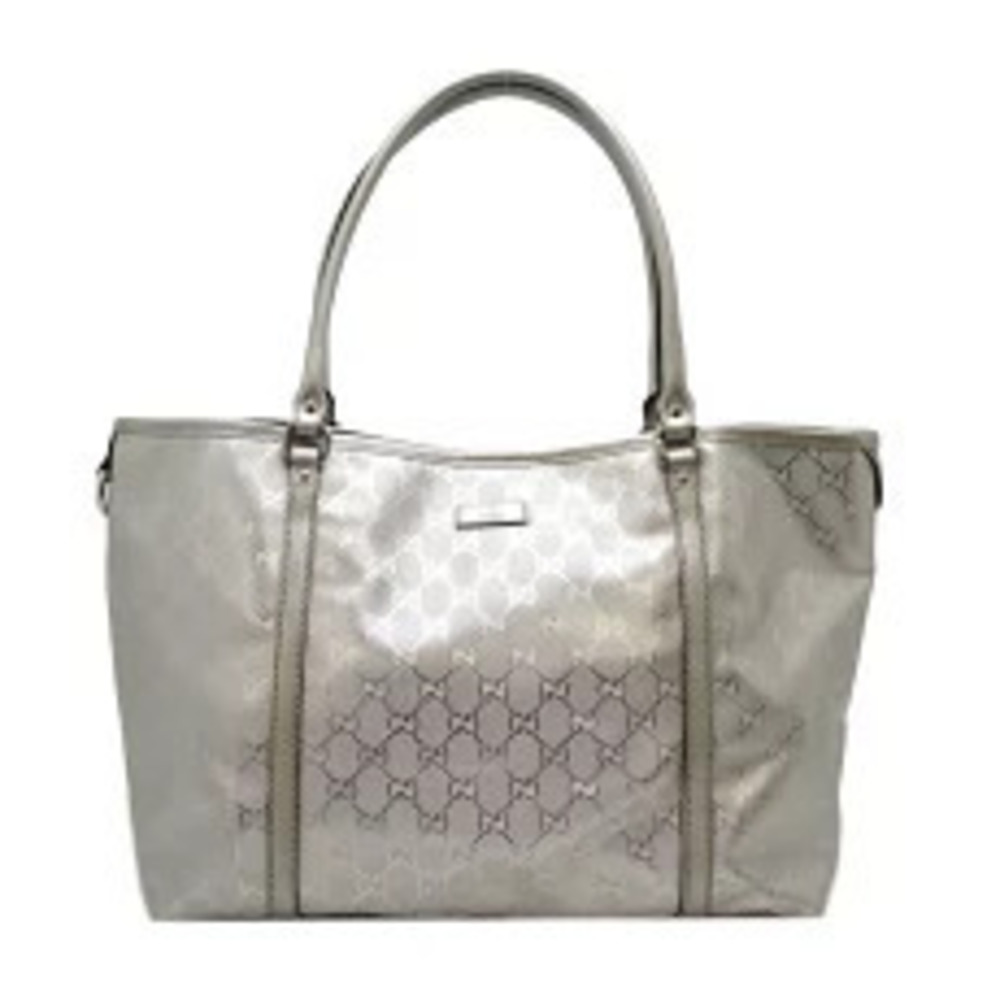 Gucci Shoulder Bag Tote Imprime Silver